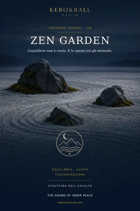 Zen Garden — poster Paesaggi Sonori
